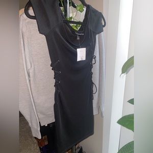 🚨🚨 Black TopShop ribbed mini dress